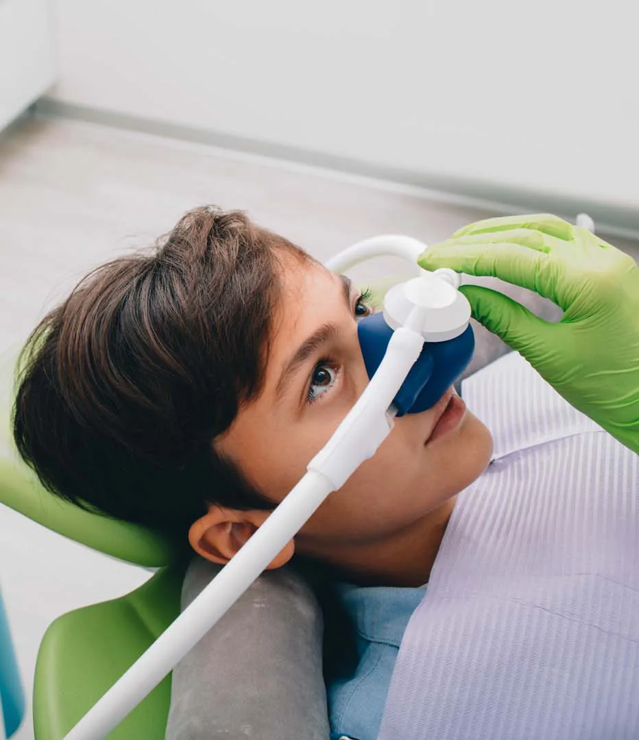 A relaxed patient during sedation care at Wicker Park Dental Studio